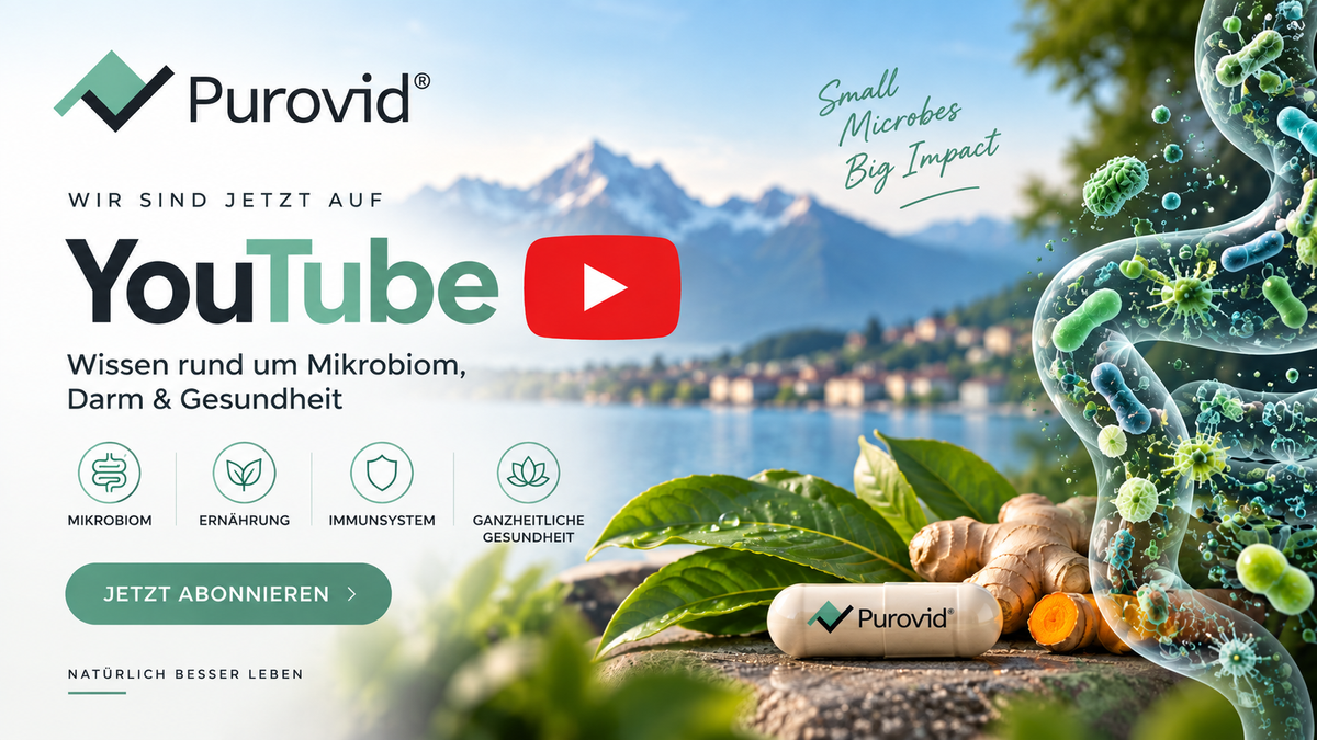 PUROVID auf YouTube – Wissen rund um Mikrobiom & Darmgesundheit